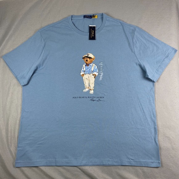 Ralph Lauren Other - Ralph Lauren Polo Bear T shirt 4XB Big bear light blue NEW NWT